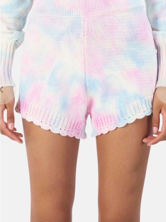 LoveShackFancy Pants - LoveShackFancy Karissa Short Cotton Candy Hand Dye Size XS